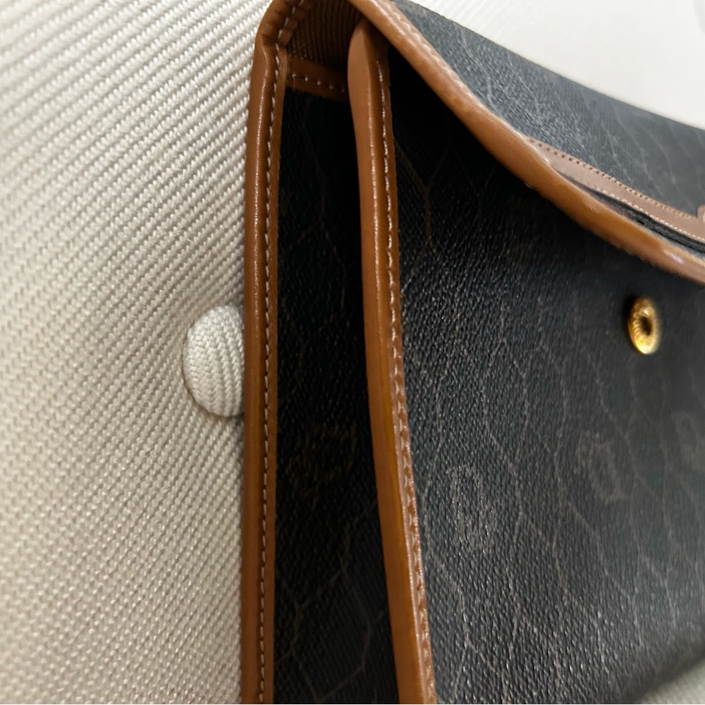 Vintage Christian Dior logo canvas clutch, never used! - Picture 9 of 10